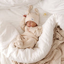 Bowy Made Ribbed Cotton Onesie - Cream