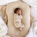 Bowy Made Ribbed Cotton Onesie - Cream