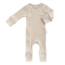 Bowy Made Ribbed Cotton Onesie - Cream