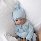 Bowy Made SoftLuve Top Knot Beanie - Sky