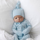 Bowy Made SoftLuve Top Knot Beanie - Sky