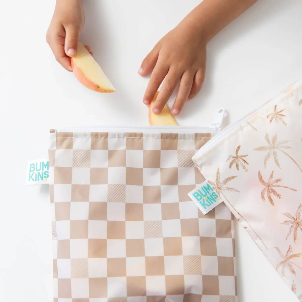 Bumkins Large Snack Bags - Palm Check