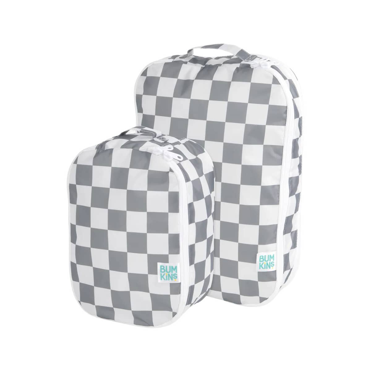 Bumkins Packing Cubes - Charcoal Check