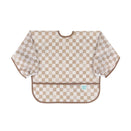 Bumkins Waterproof Sleeved Bib - Sand Check