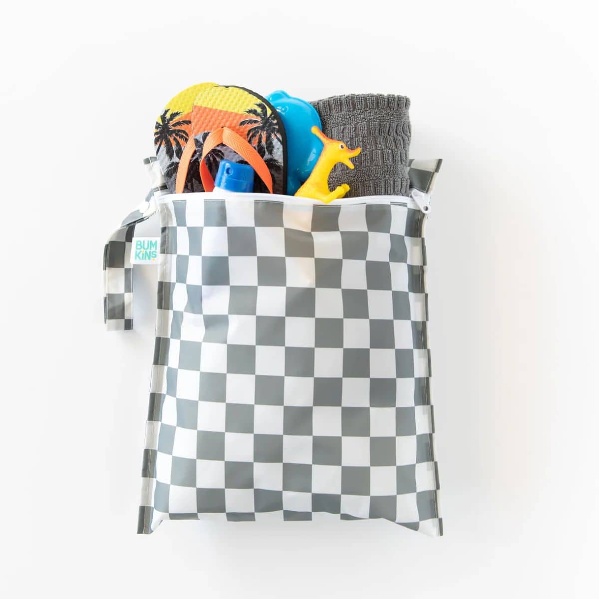 Bumkins Wet Bag - Charcoal Check