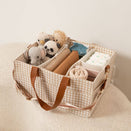 Bunnie Caddie Deluxe Nappy Organiser - Houndstooth Tan