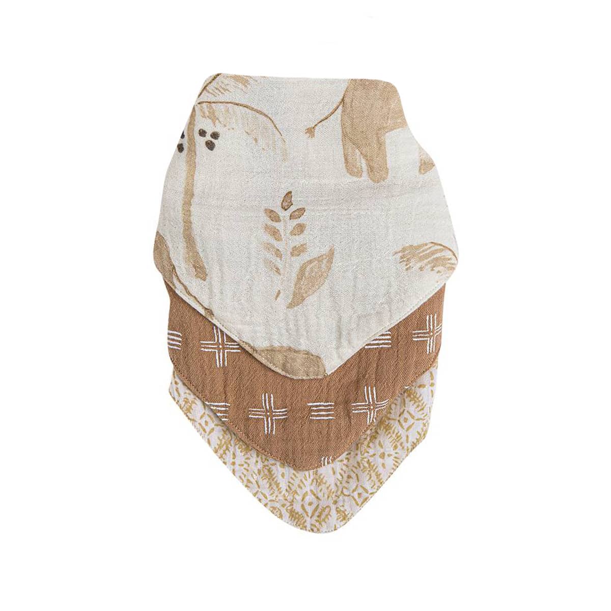 Crane Baby Muslin Bib Set - Kendi