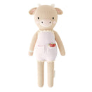 Cuddle + Kind Hand-Knit Doll - Ava the Cow (lavender)