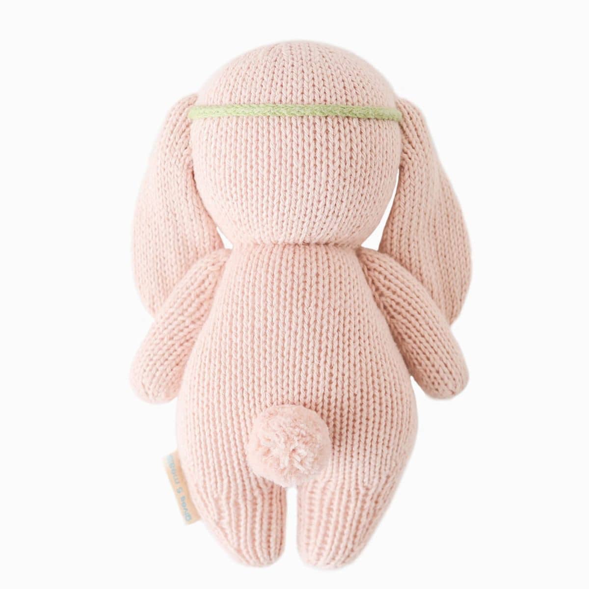 Cuddle + Kind Hand-Knit Doll - Baby Bunny (rose with ivory floral)