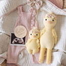 Cuddle + Kind Hand-Knit Doll - Baby Duckling (blush floral)