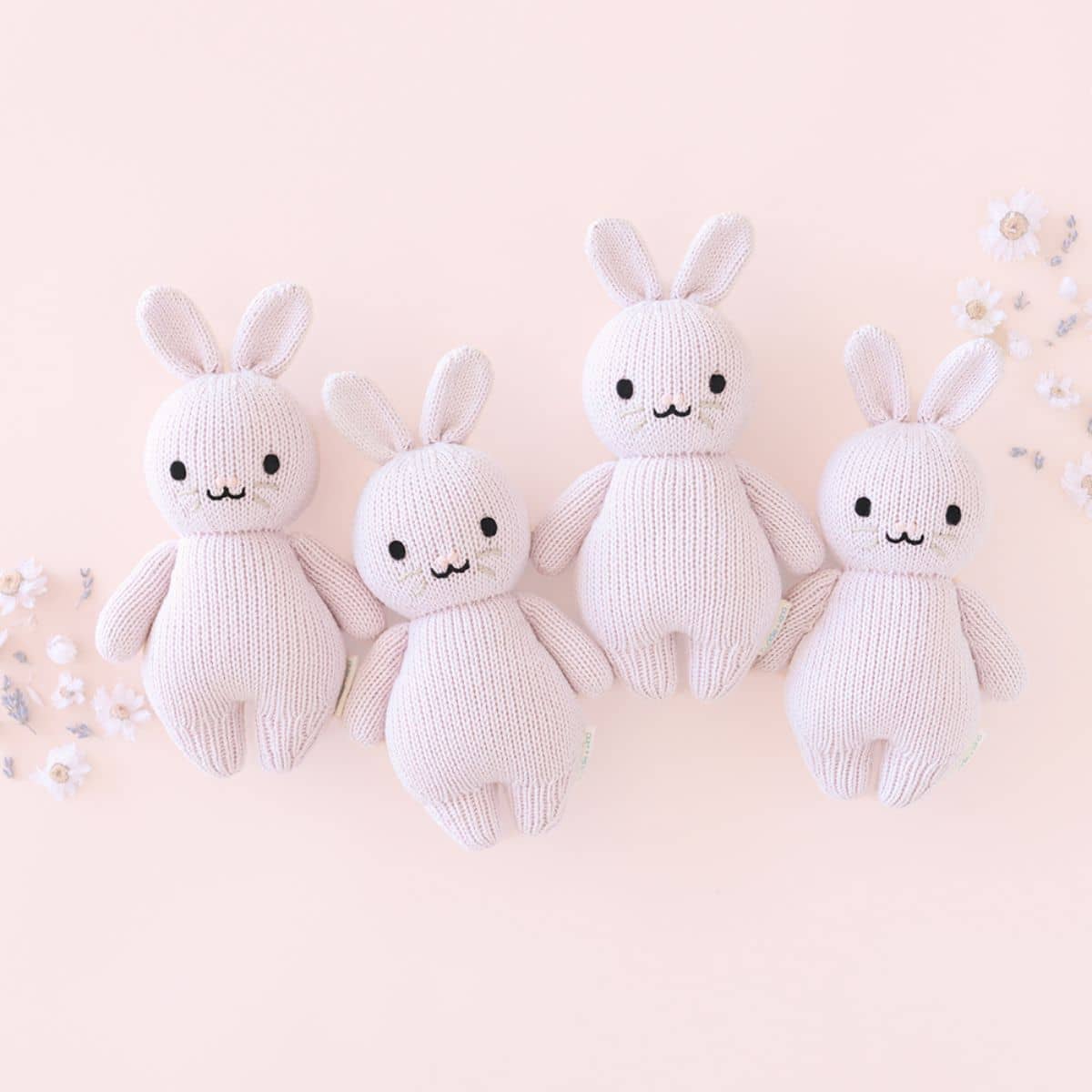 Cuddle + Kind Hand-Knit Doll - Baby Rabbit (lavender)