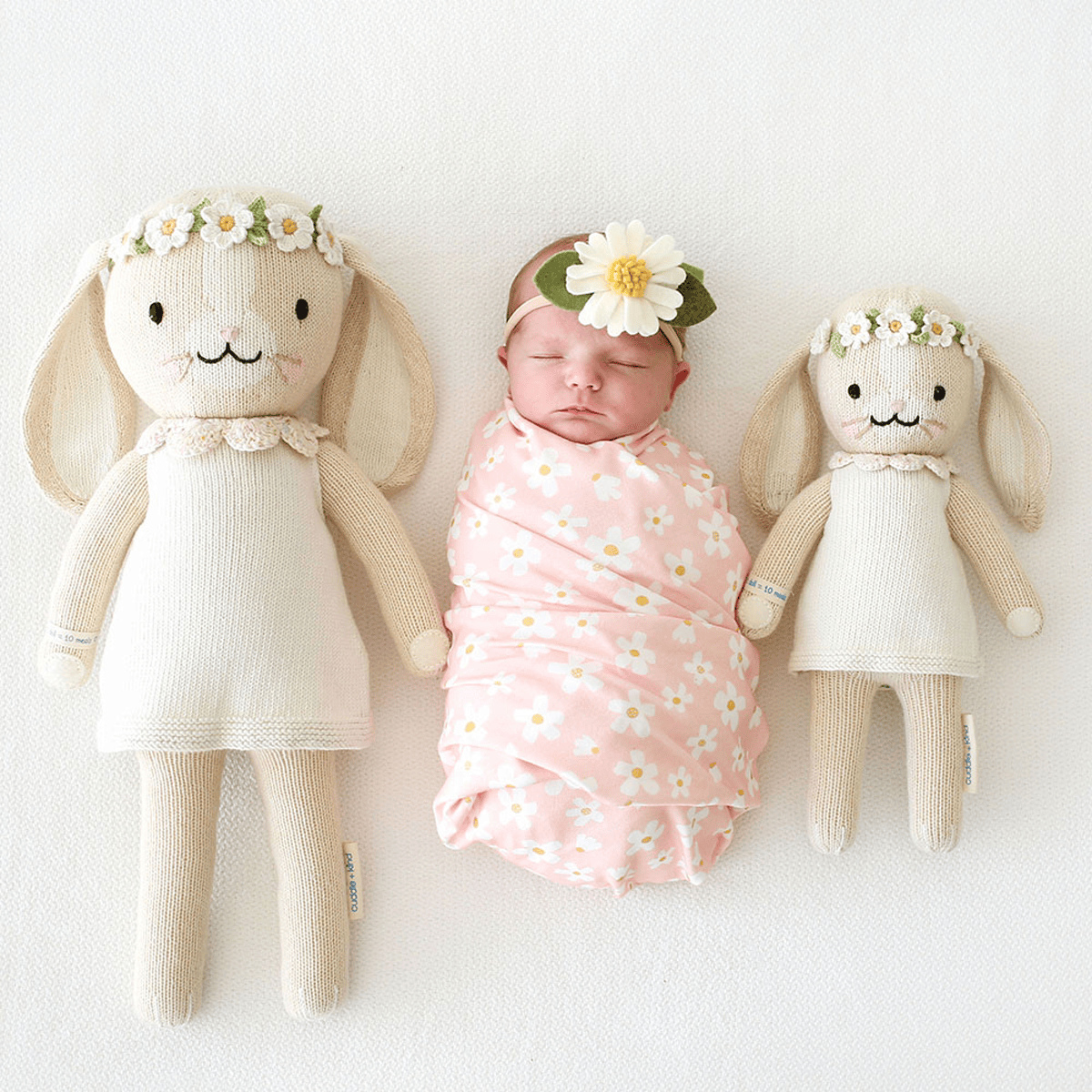 Cuddle + Kind Hand-Knit Doll - Hannah the Bunny (ivory)