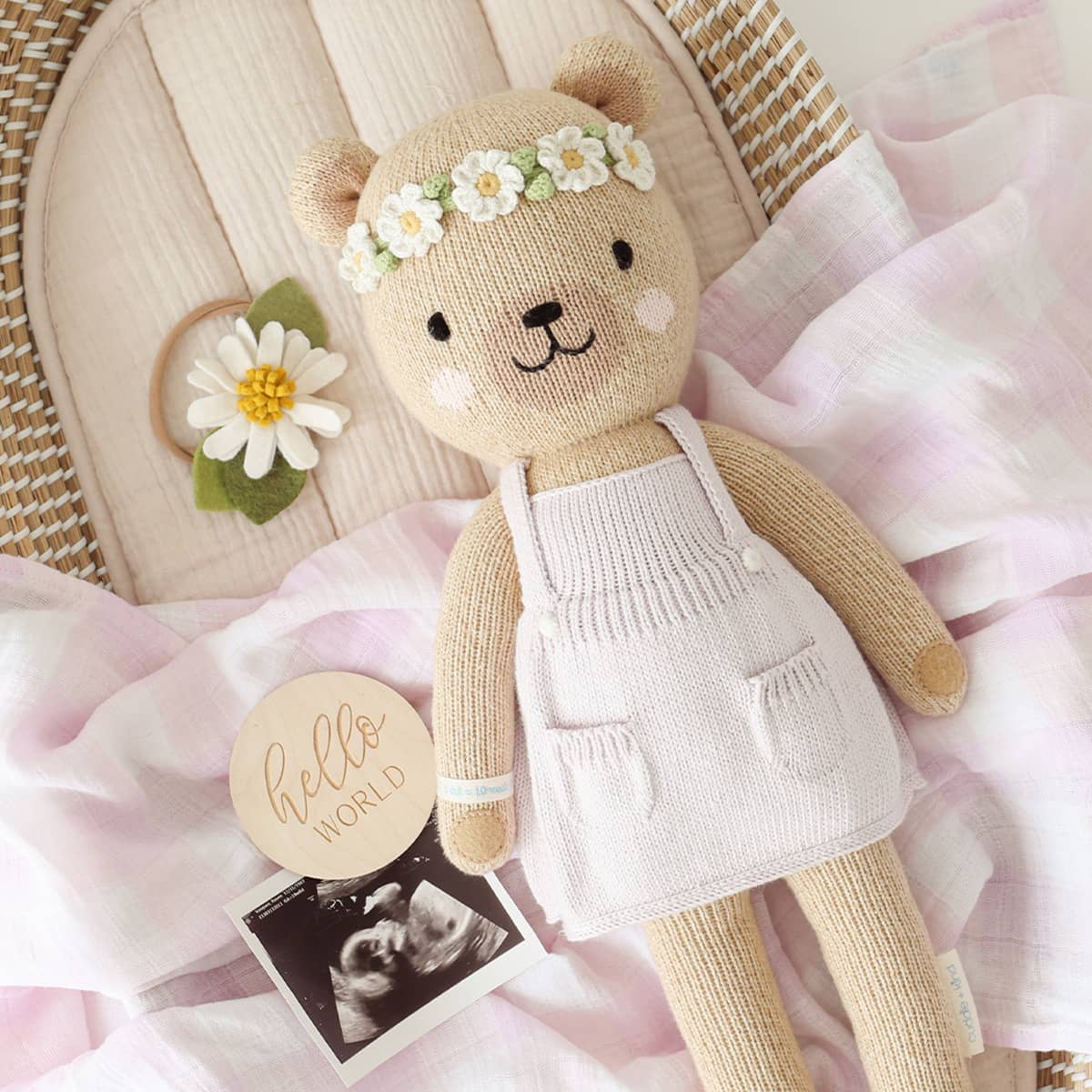 Cuddle + Kind Hand-Knit Doll - Olivia the Honey Bear