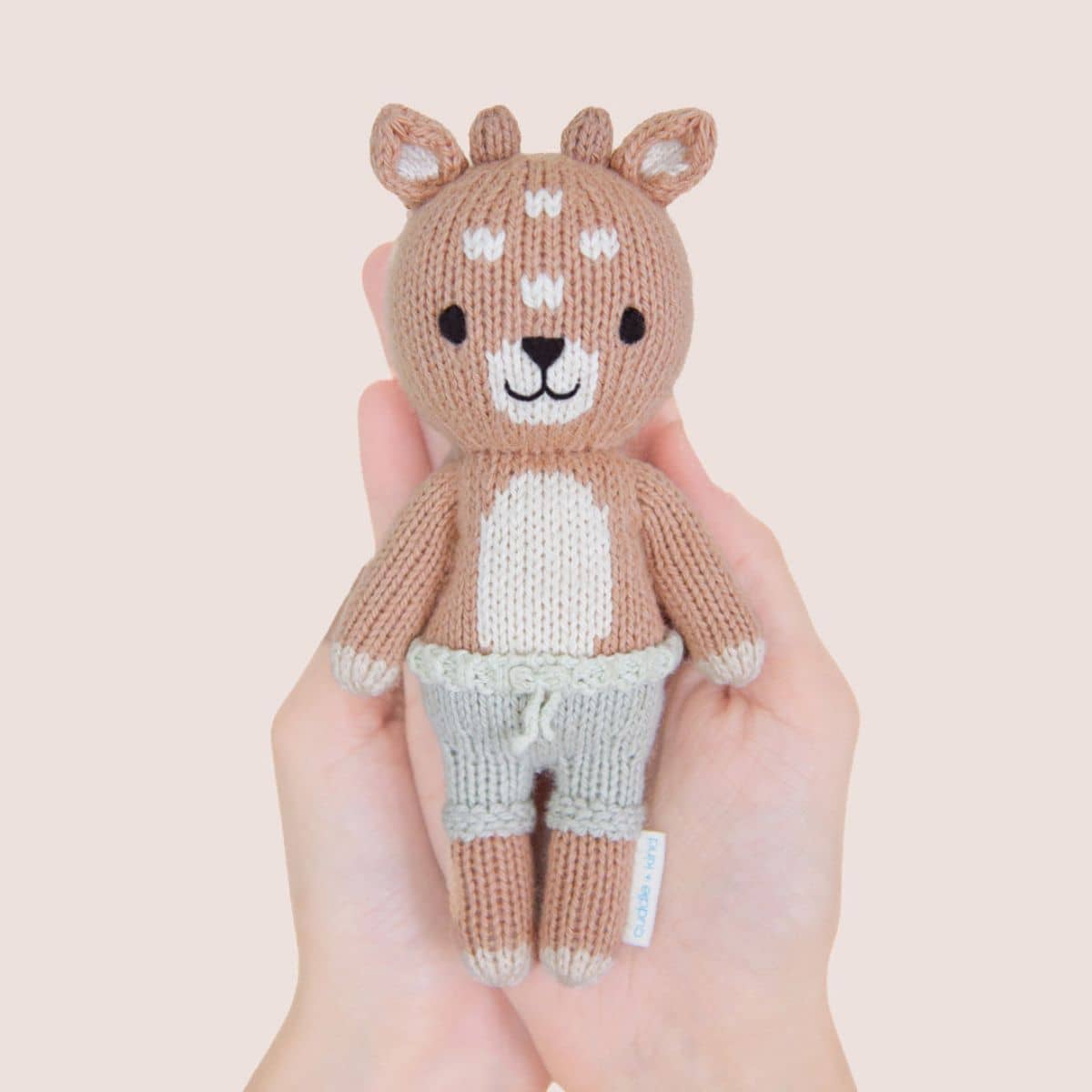 Cuddle + Kind Hand-Knit Doll - Tiny Elliot the Fawn