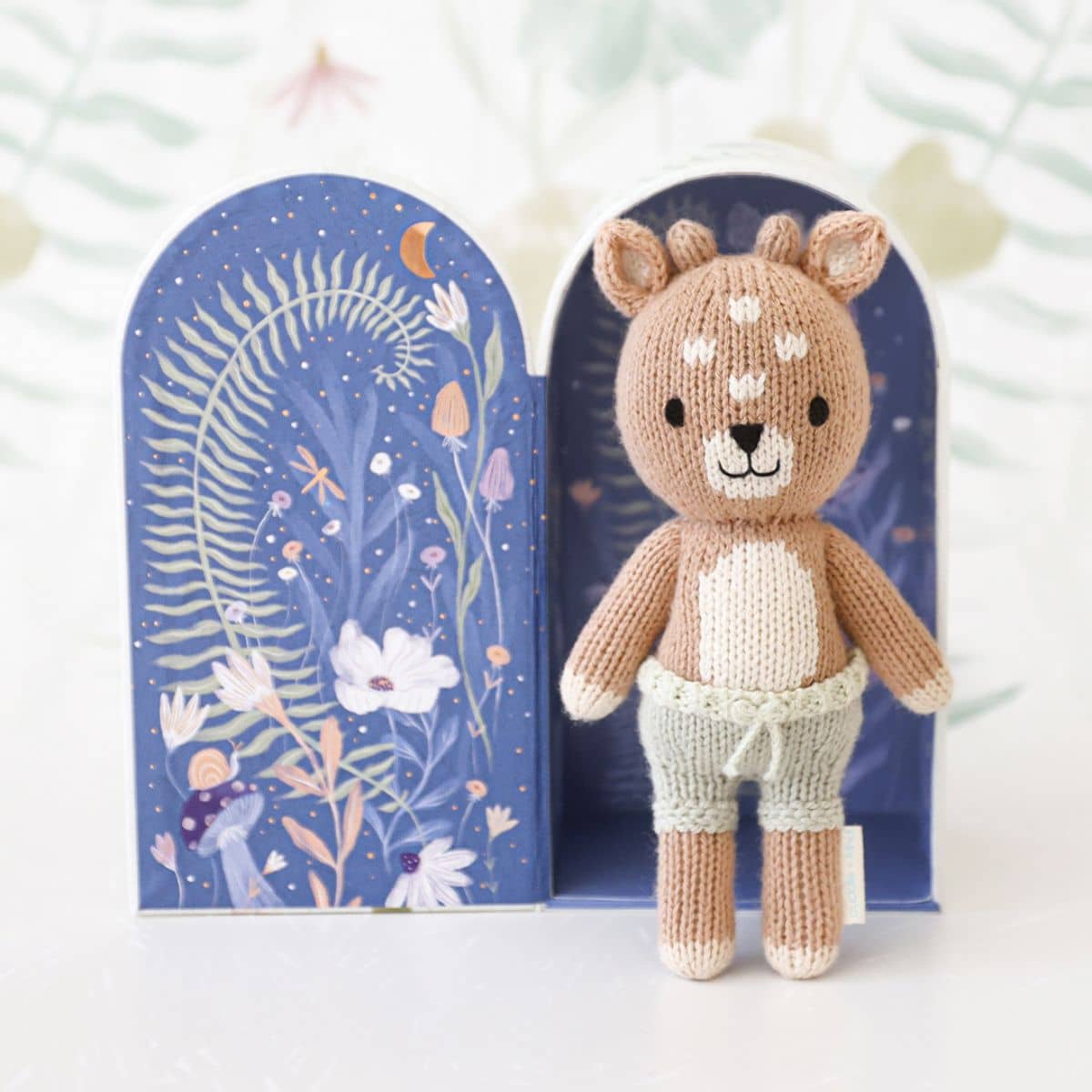 Cuddle + Kind Hand-Knit Doll - Tiny Elliot the Fawn