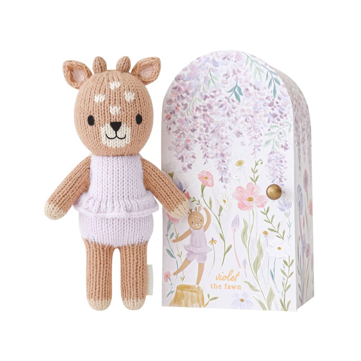 Cuddle + Kind Hand-Knit Doll - Tiny Violet the Fawn