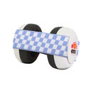 Ems for Kids Baby Earmuffs - White with Blue and White Headband