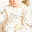 Finn and Emma Organic Short Sleeve Bodysuit - Bee Happy