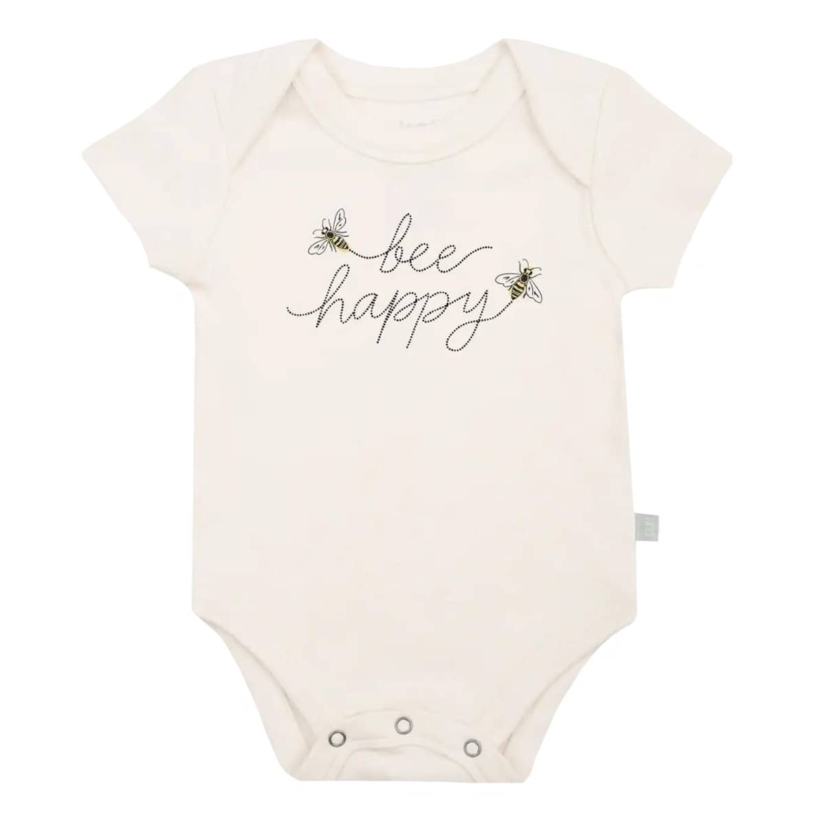 Finn and Emma Organic Short Sleeve Bodysuit - Bee Happy