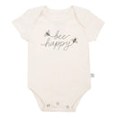 Finn and Emma Organic Short Sleeve Bodysuit - Bee Happy