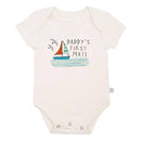 Finn and Emma Organic Short Sleeve Bodysuit - Daddy's First Mate