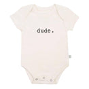 Finn and Emma Organic Short Sleeve Bodysuit - Dude