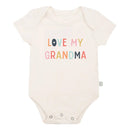 Finn and Emma Organic Short Sleeve Bodysuit - Love Grandma