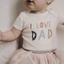 Finn and Emma Organic Short Sleeve Bodysuit - Love Dad