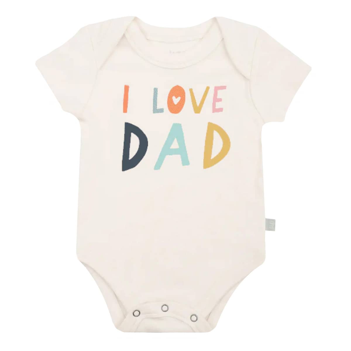 Finn and Emma Organic Short Sleeve Bodysuit - Love Dad