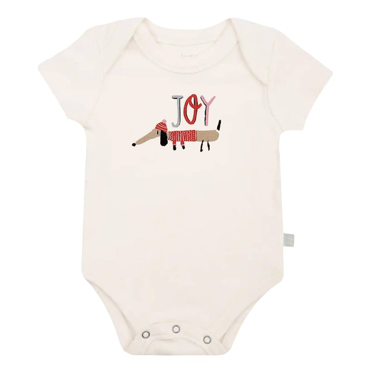 Finn and Emma Organic Short Sleeve Bodysuit - Joy Dog