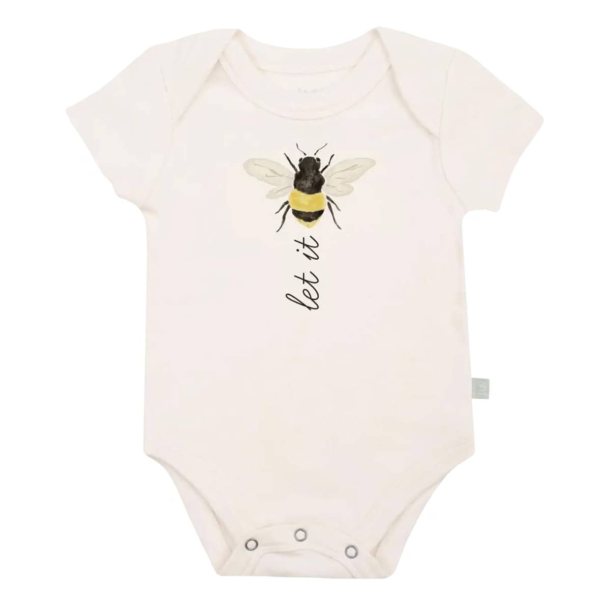 Finn and Emma Organic Short Sleeve Bodysuit - Let it Bee