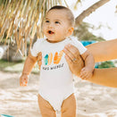 Finn and Emma Organic Short Sleeve Bodysuit - Make Waves