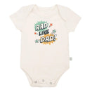 Finn and Emma Organic Short Sleeve Bodysuit - Rad like Dad