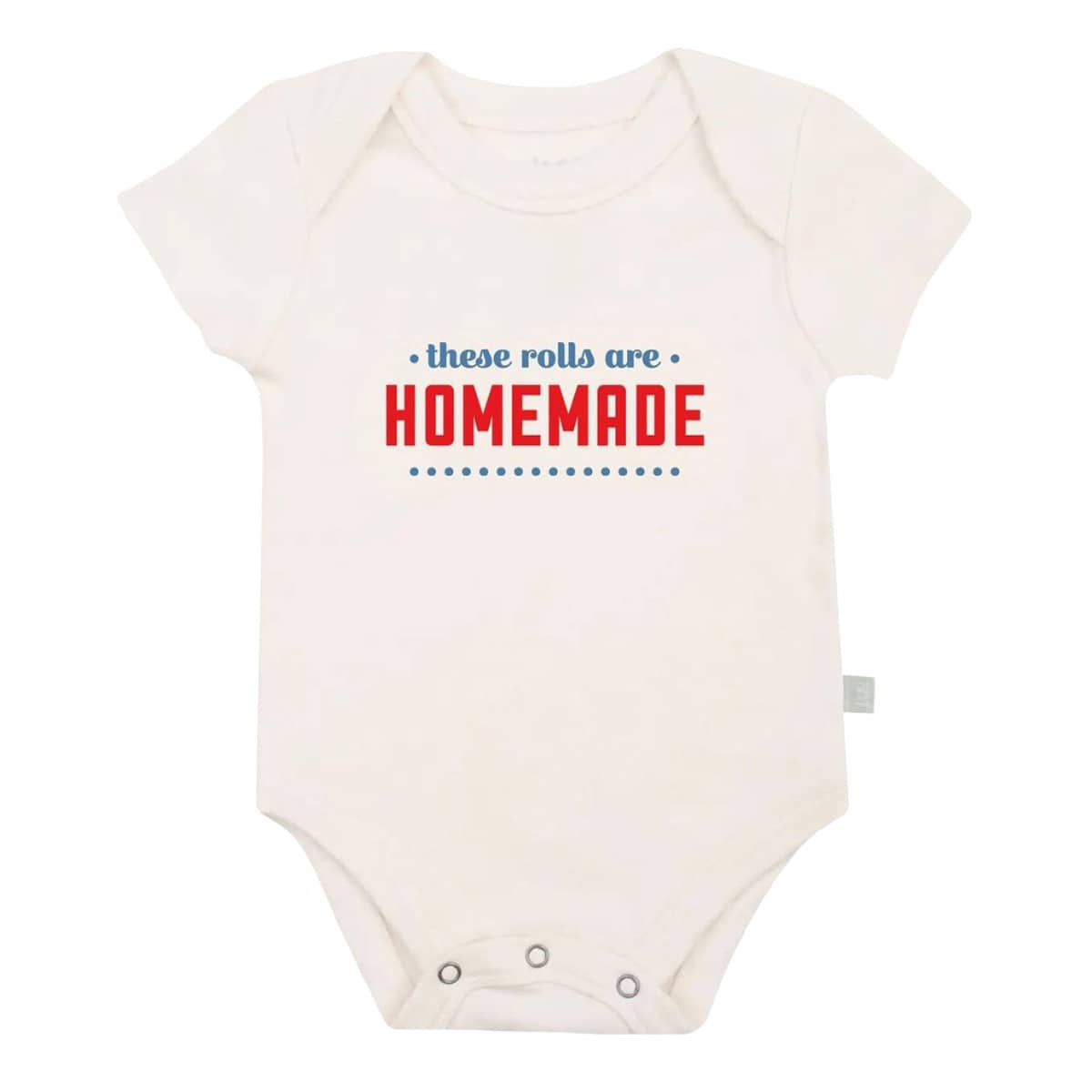 Finn and Emma Organic Short Sleeve Bodysuit - These Rolls are Homemade