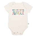 Finn and Emma Organic Short Sleeve Bodysuit - Welcome to the Jungle