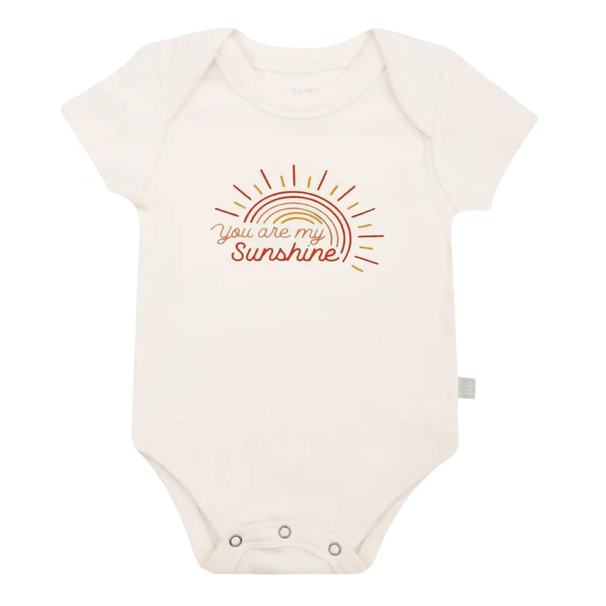 Finn and Emma Organic Short Sleeve Bodysuit - You Are My Sunshine