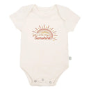 Finn and Emma Organic Short Sleeve Bodysuit - You Are My Sunshine