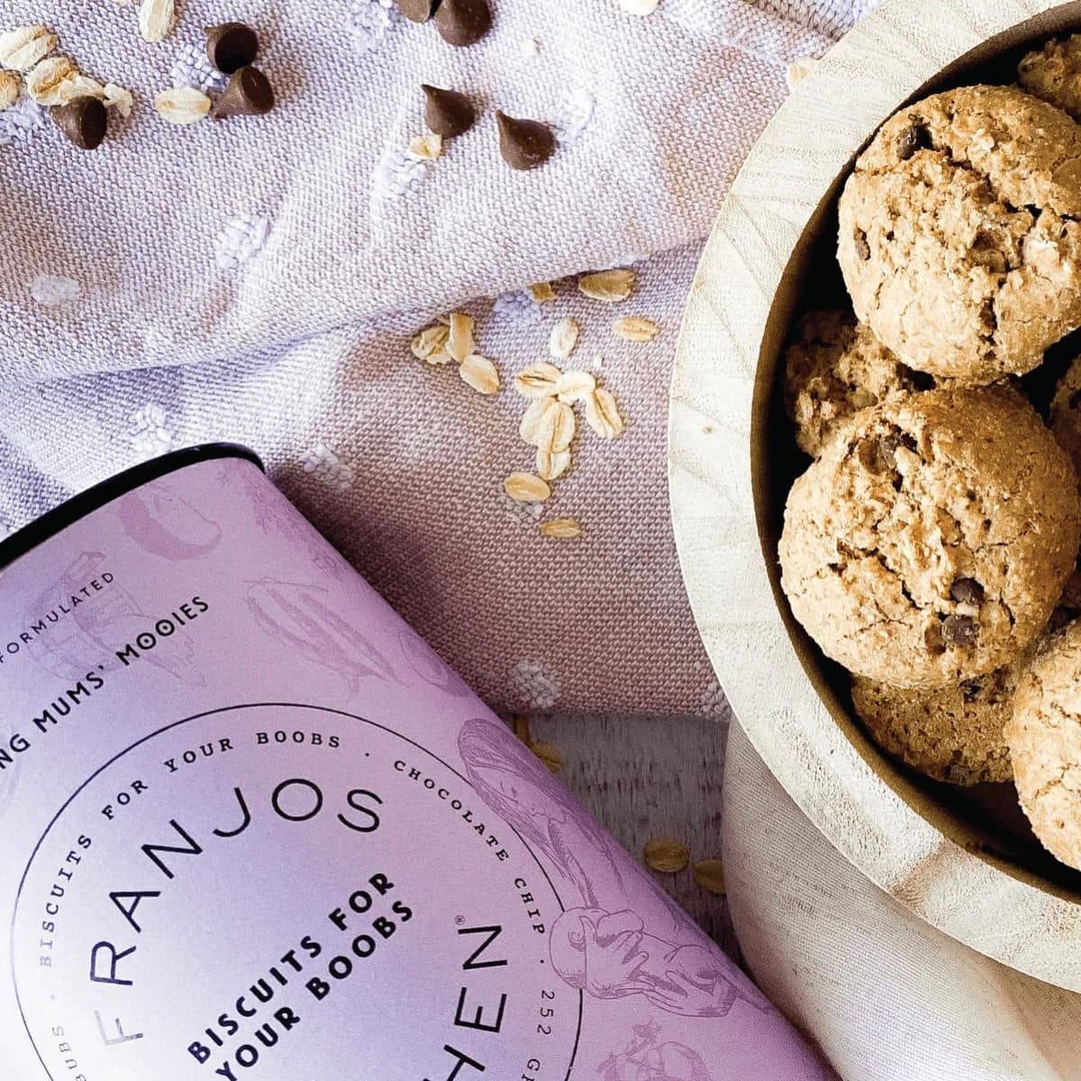 Franjos Kitchen Tanker Topper Lactation Biscuits - Choc Chip