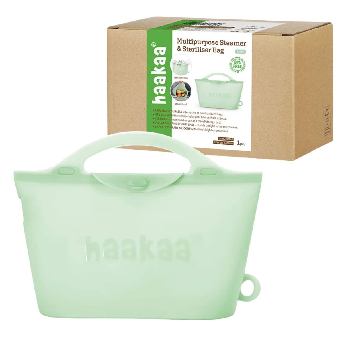 Haakaa Silicone Multipurpose Steamer and Steriliser Bag