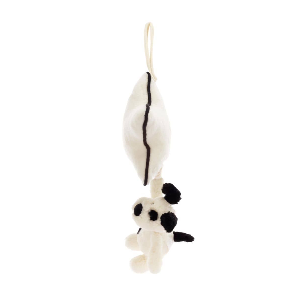 Jellycat Bashful Black & Cream Puppy Music Pull