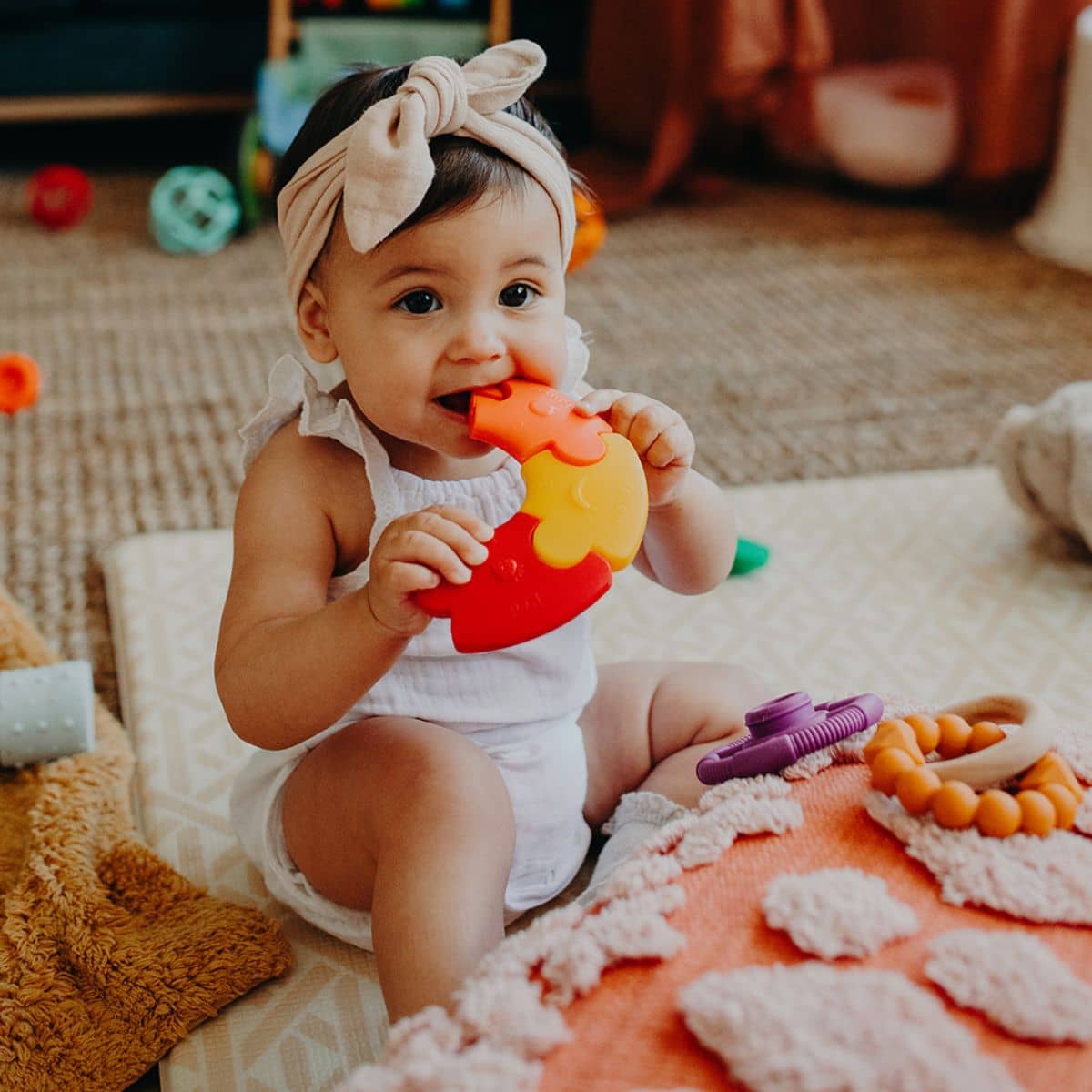 Jellystone Designs Colour Wheel Teether and Toy - Bright