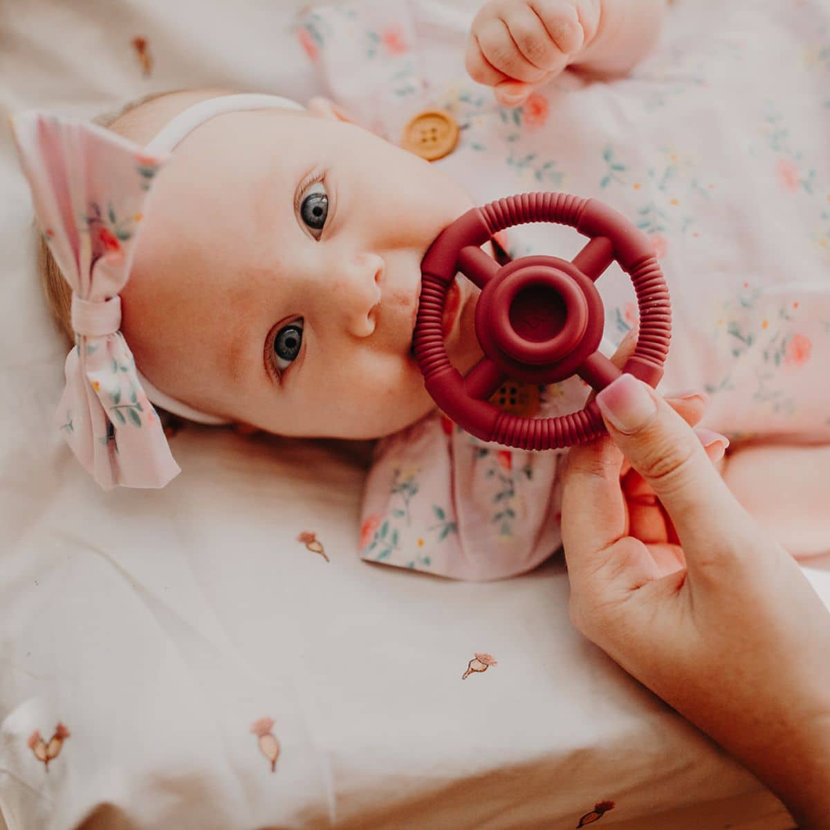 Jellystone Designs Rainbow Stacker Teether and Toy - Dusty