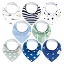 KeaBabies Organic Bandana Bibs Set - Adventurer