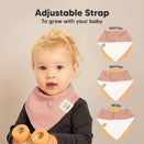 KeaBabies Organic Bandana Bibs Set - Butterflies