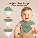 KeaBabies Organic Bandana Bibs Set - Daybreak