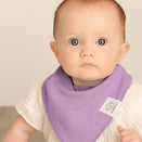 KeaBabies Organic Bandana Bibs Set - Lilac