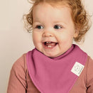 KeaBabies Organic Bandana Bibs Set - Lilac