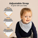 KeaBabies Organic Bandana Bibs Set - Nordic