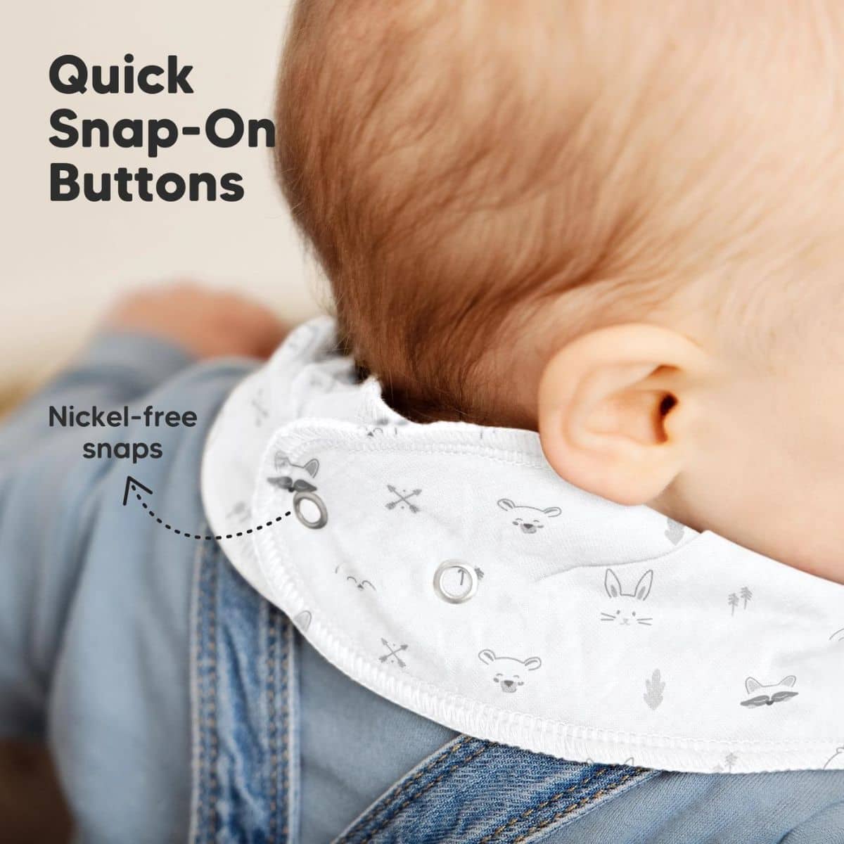 KeaBabies Organic Bandana Bibs Set - Nordic