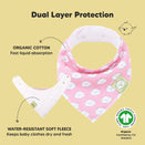 KeaBabies Organic Bandana Bibs Set - Pink Dreams